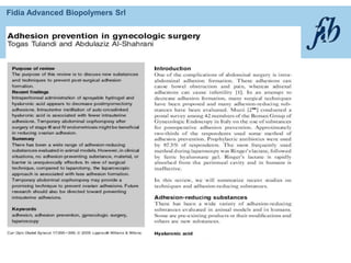 Fidia Advanced Biopolymers Srl
 