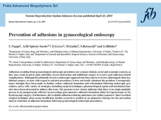 Fidia Advanced Biopolymers Srl
 