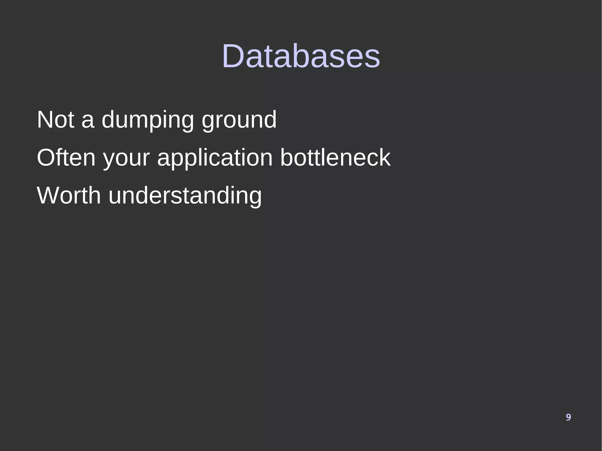 Databases 