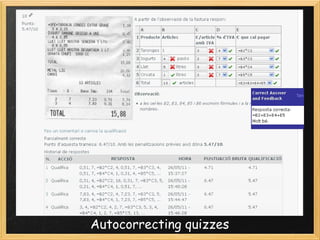 Autocorrecting quizzes
 