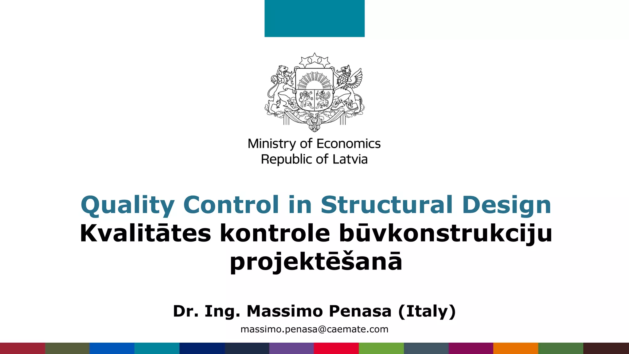 Good practice in structural design Dr. Ing. Massimo Penasa PPT