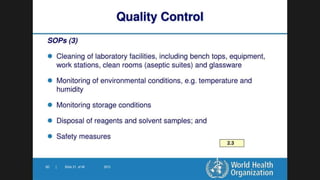 Good Practices for Pharmaceutical Quality Control Laboratories-Awareness to Guidelines