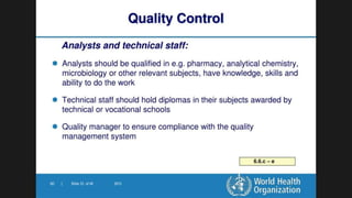 Good Practices for Pharmaceutical Quality Control Laboratories-Awareness to Guidelines