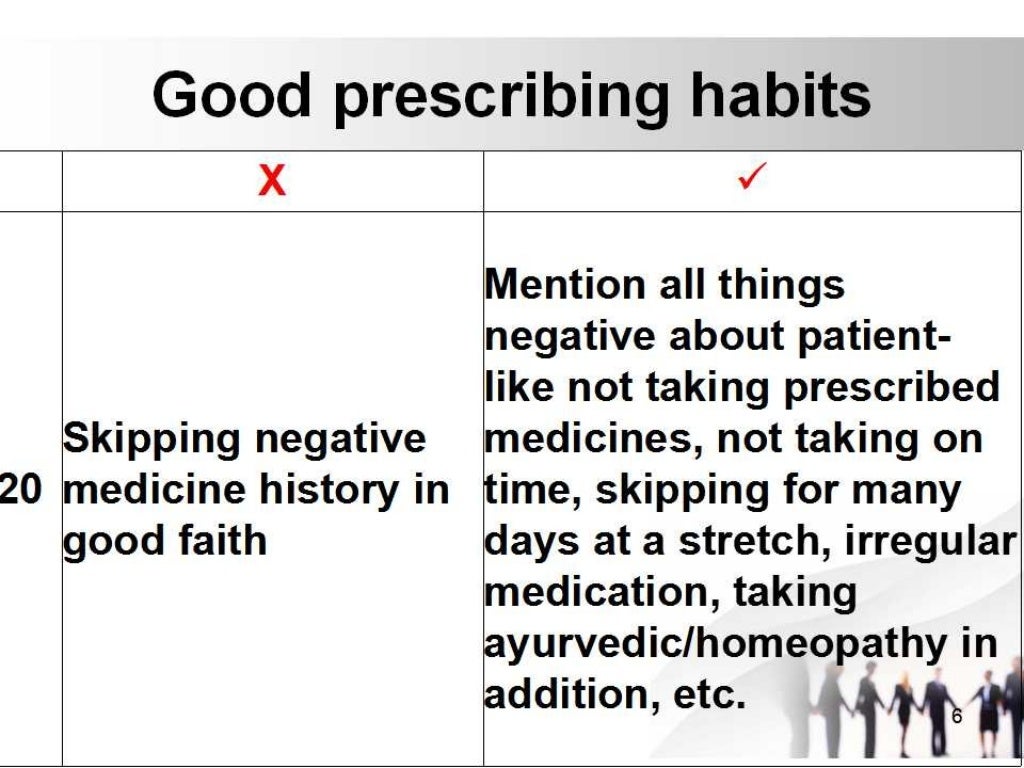 Good Prescribing Habits