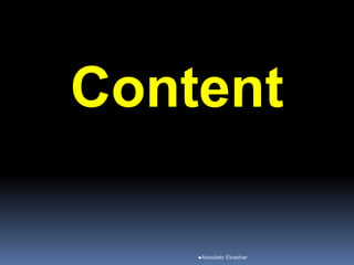 Content
Aboubakr Elnashar
 