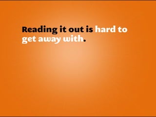 Good presentations matter