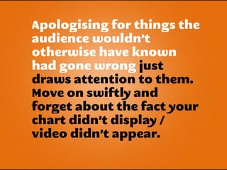 Good presentations matter