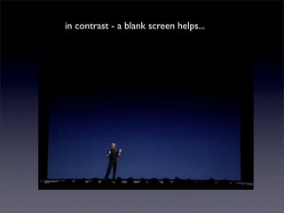 in contrast - a blank screen helps...
 