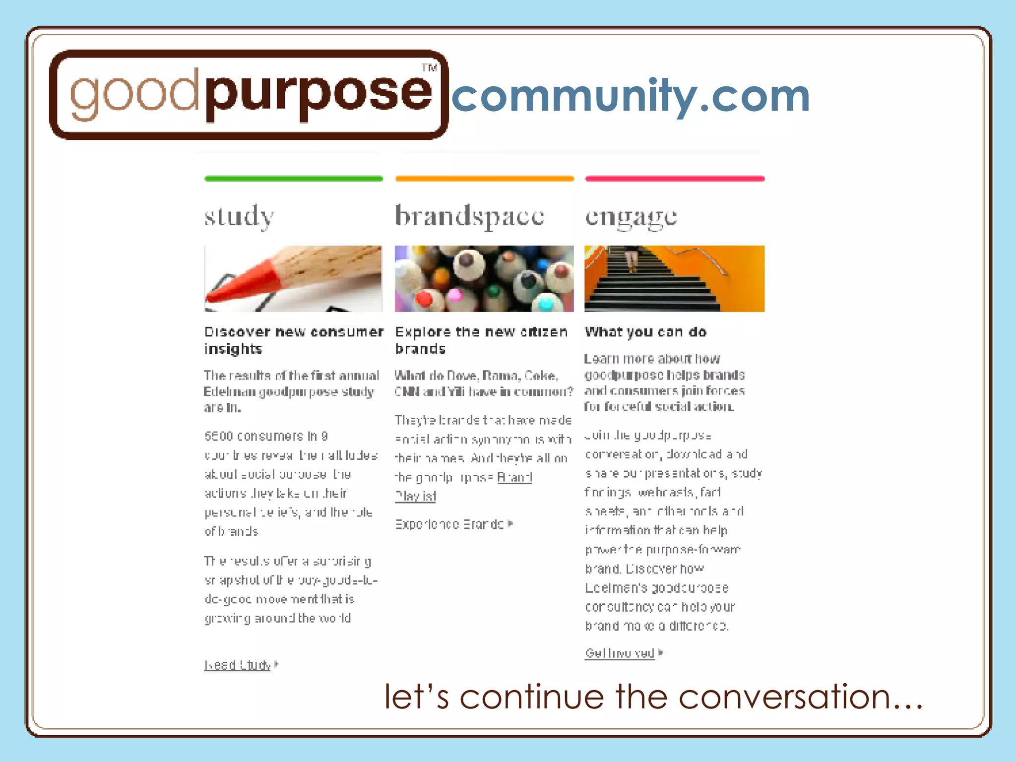 community.com let’s continue the conversation… 