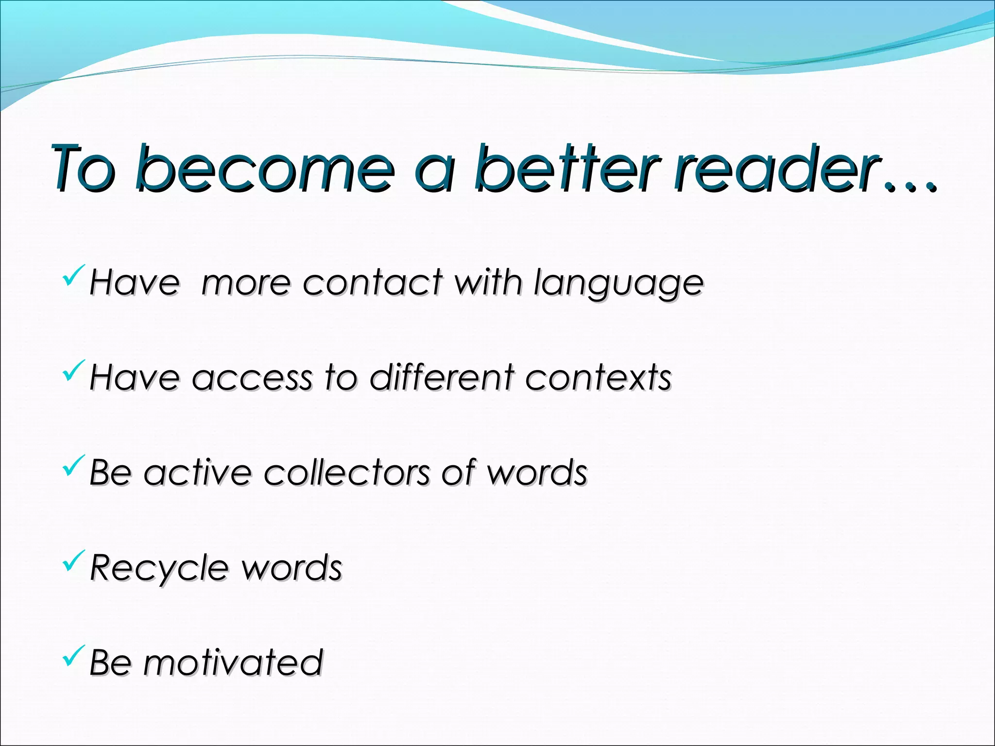 Good reader | PPT