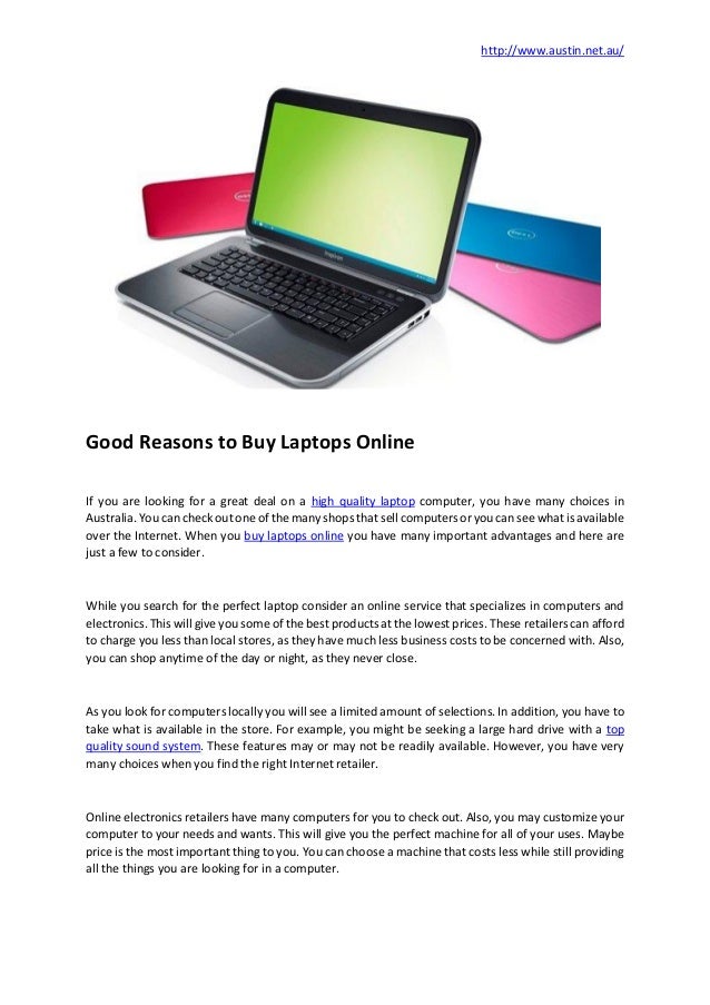 is it better to buy a laptop online or in store