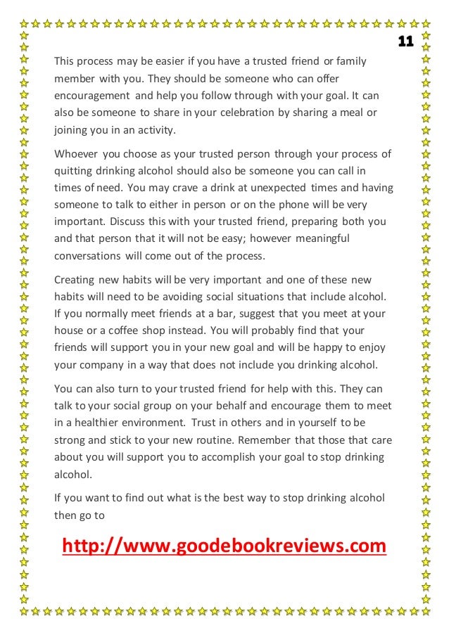 avoid drinking alcohol essay