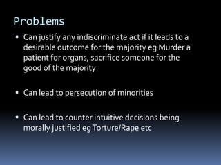 Between persons?Are all pleasures ‘equal’ – Yes, says Bentham