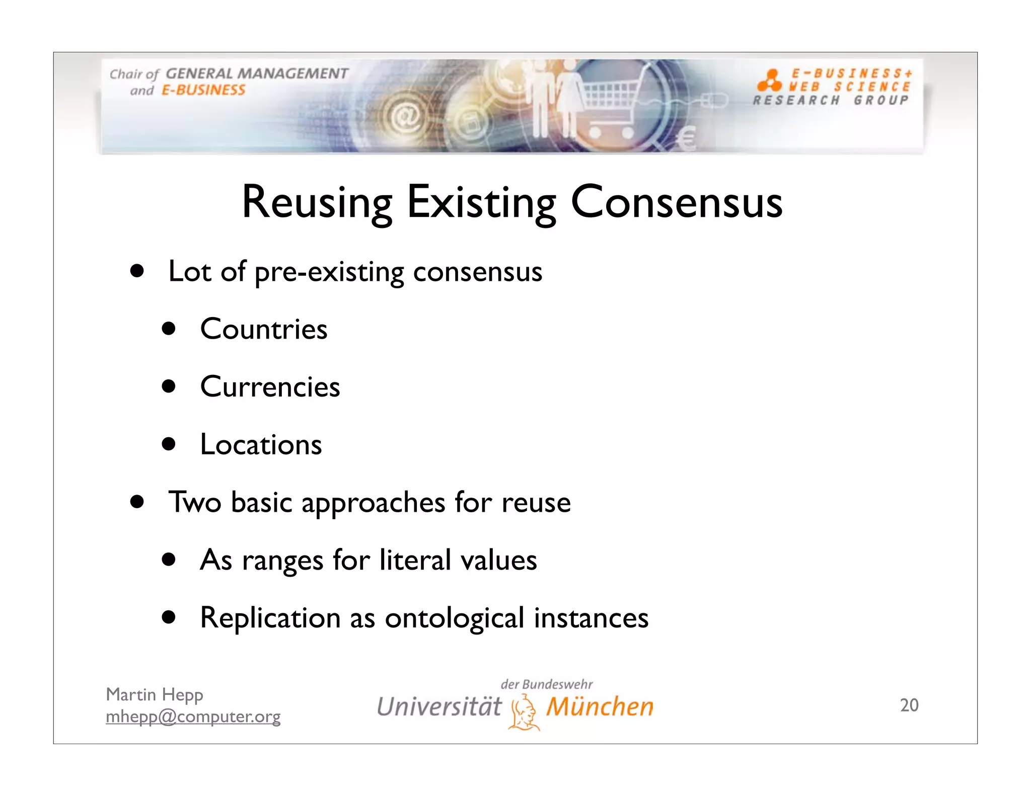 The GoodRelations Ontology: Making Semantic Web-based E-Commerce a Reality