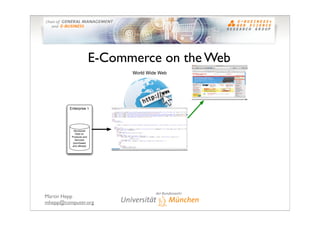 E-Commerce on the Web
                               World Wide Web




         Enterprise 1




            Structured
 ...