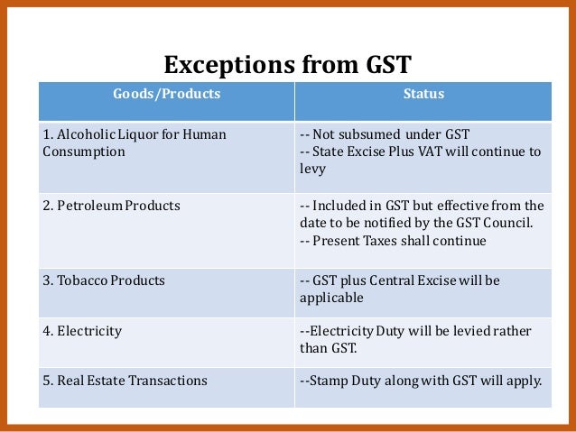 5 vat electricity procedures and (gst) service Goods tax