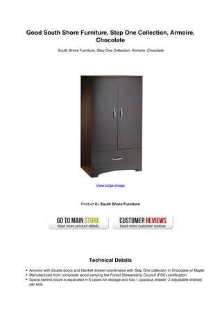 South 2024 shore armoire