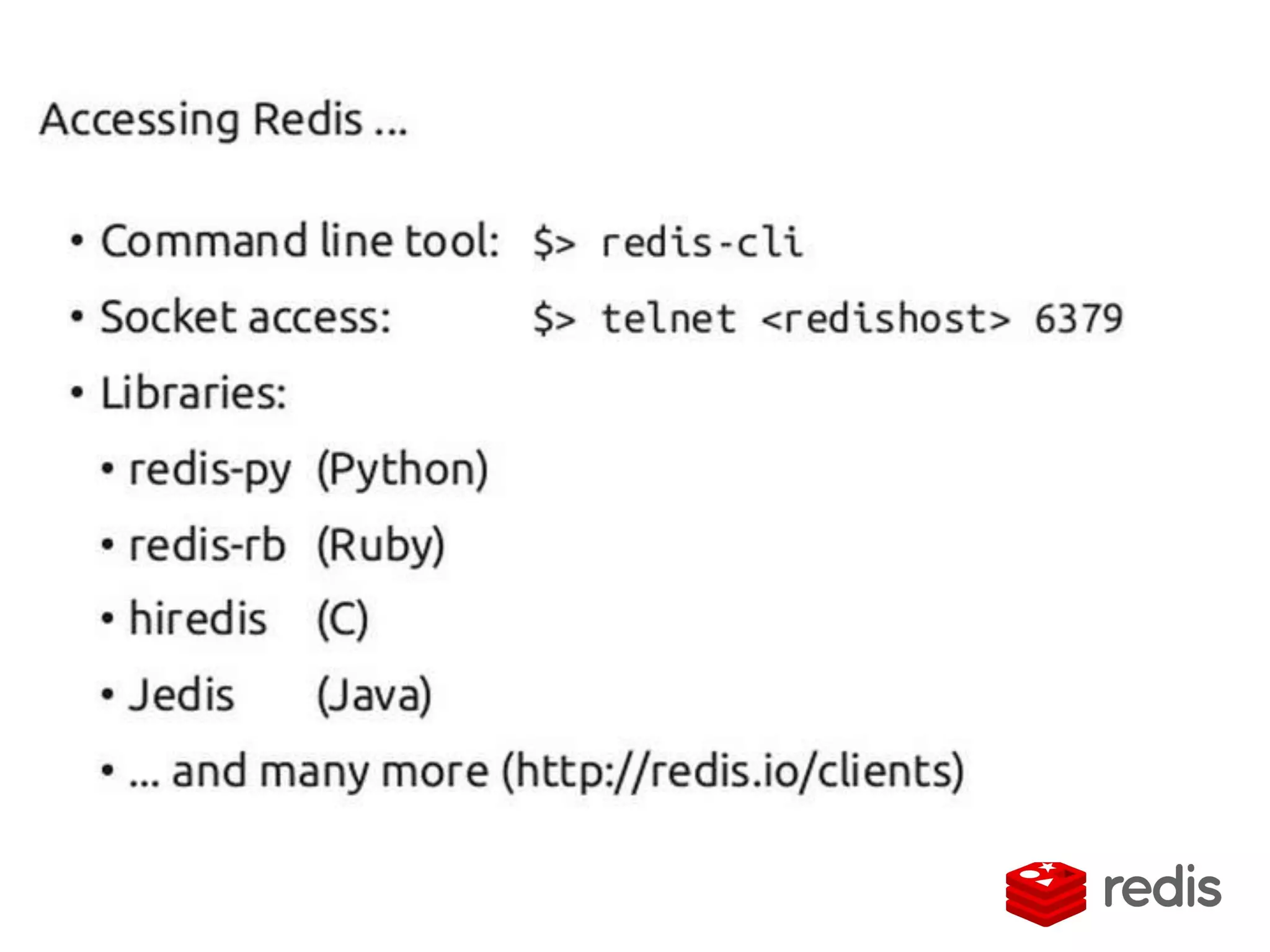 Redis: Connect to Redis
 