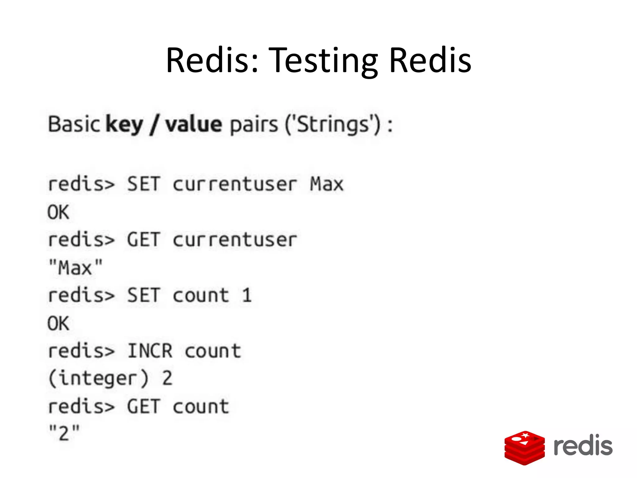 Redis: Testing Redis
 