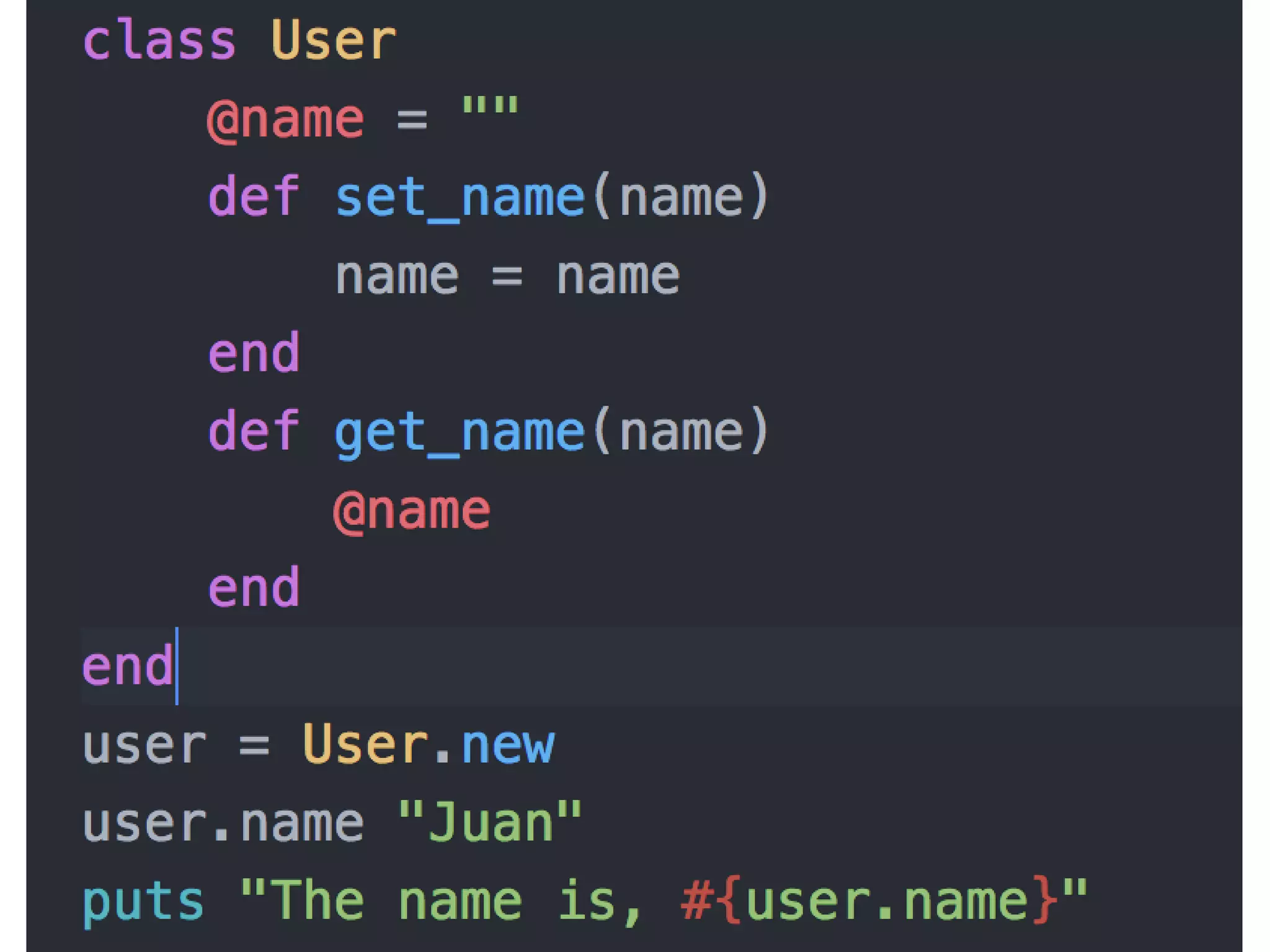 Adding methods to our Class
 