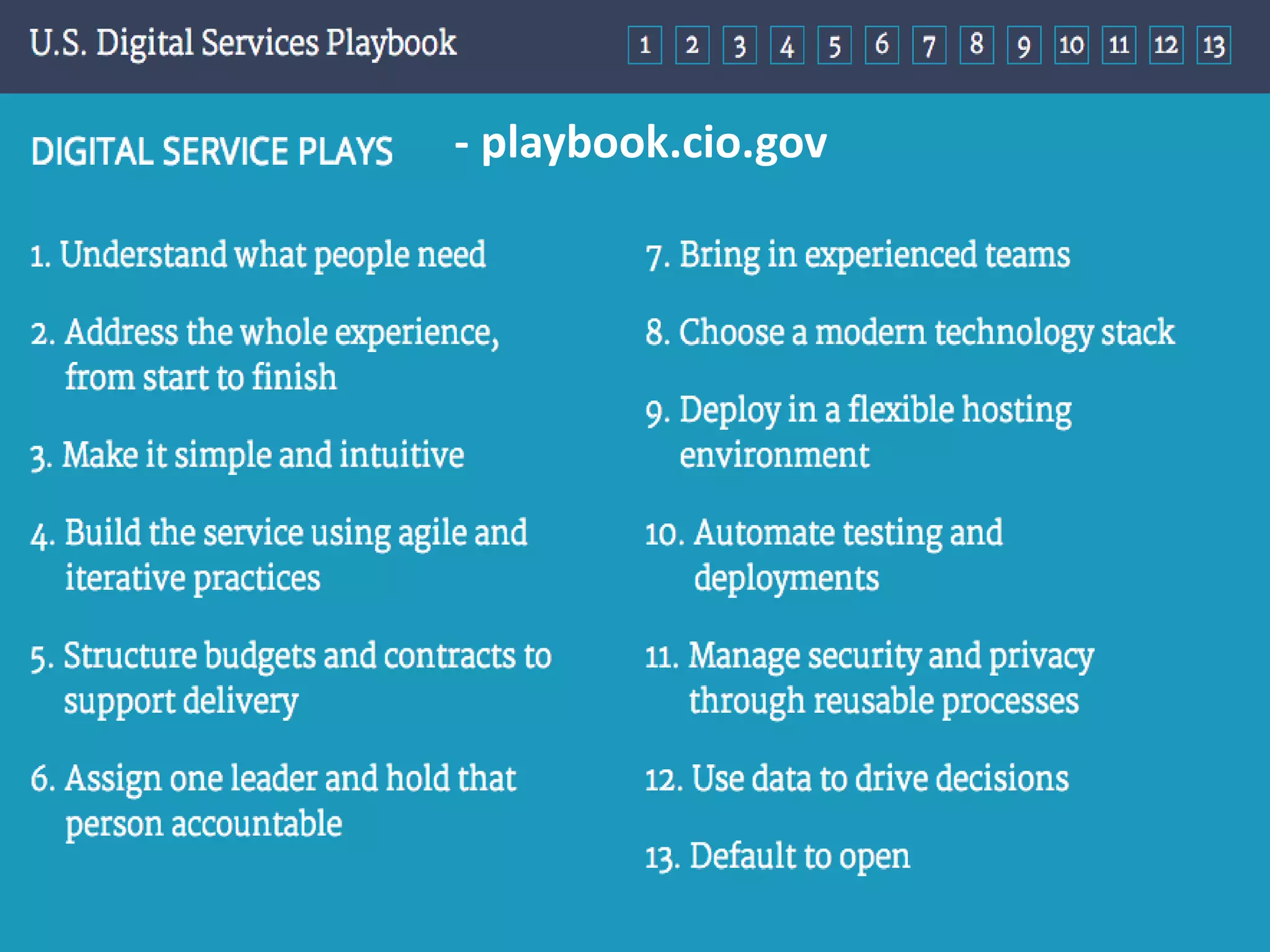 - playbook.cio.gov
 