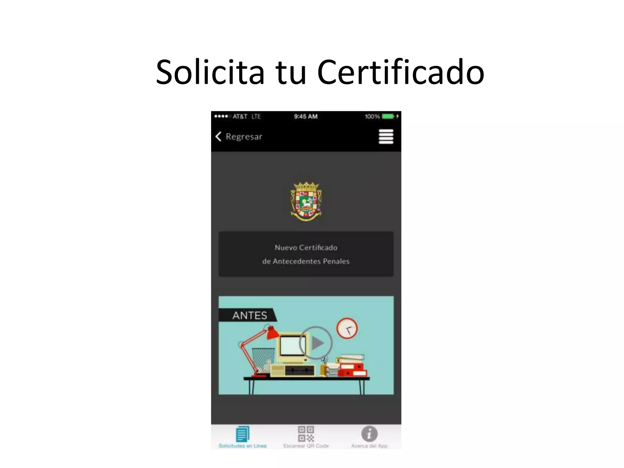 Solicita tu Certificado
 