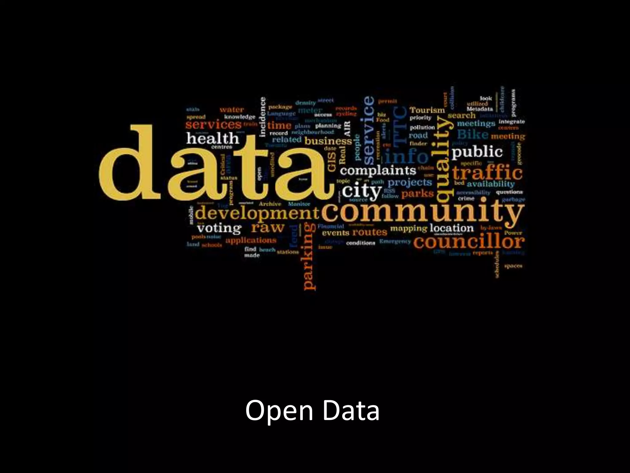 Open Data
 