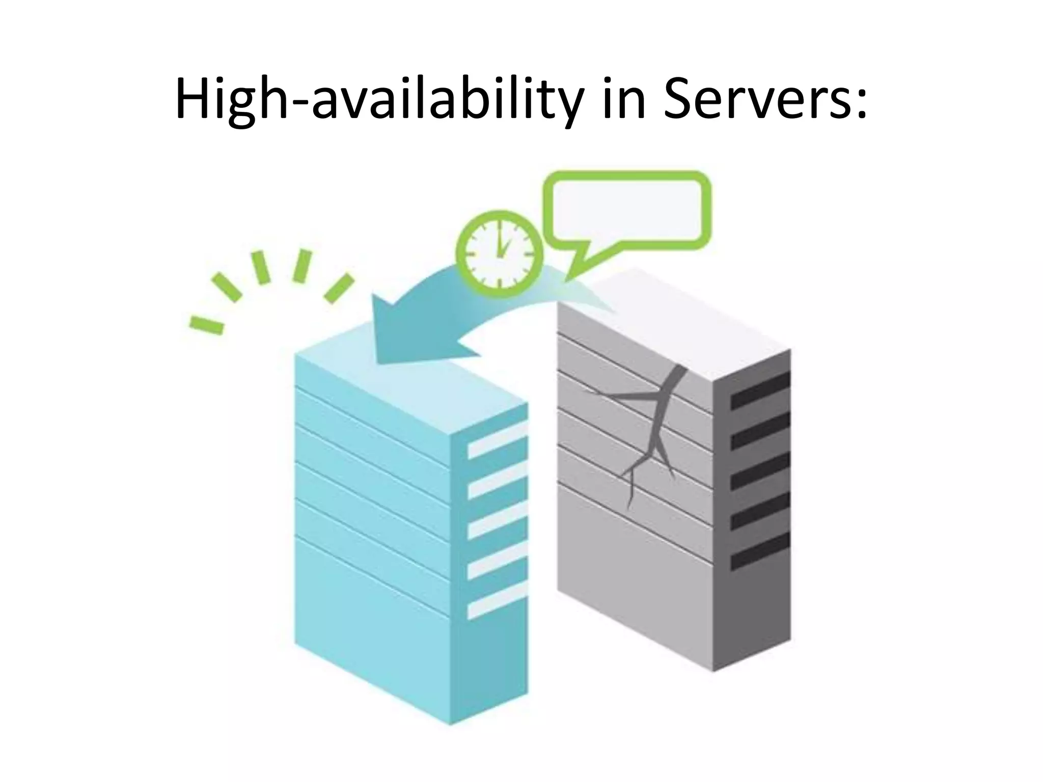 High-availability in Servers:
 