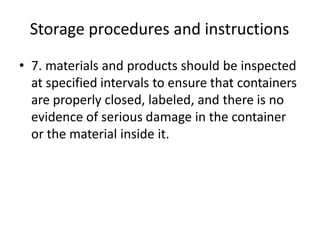 Storage Practice Guide Goodstoragepractices 190420174931 | PPTX