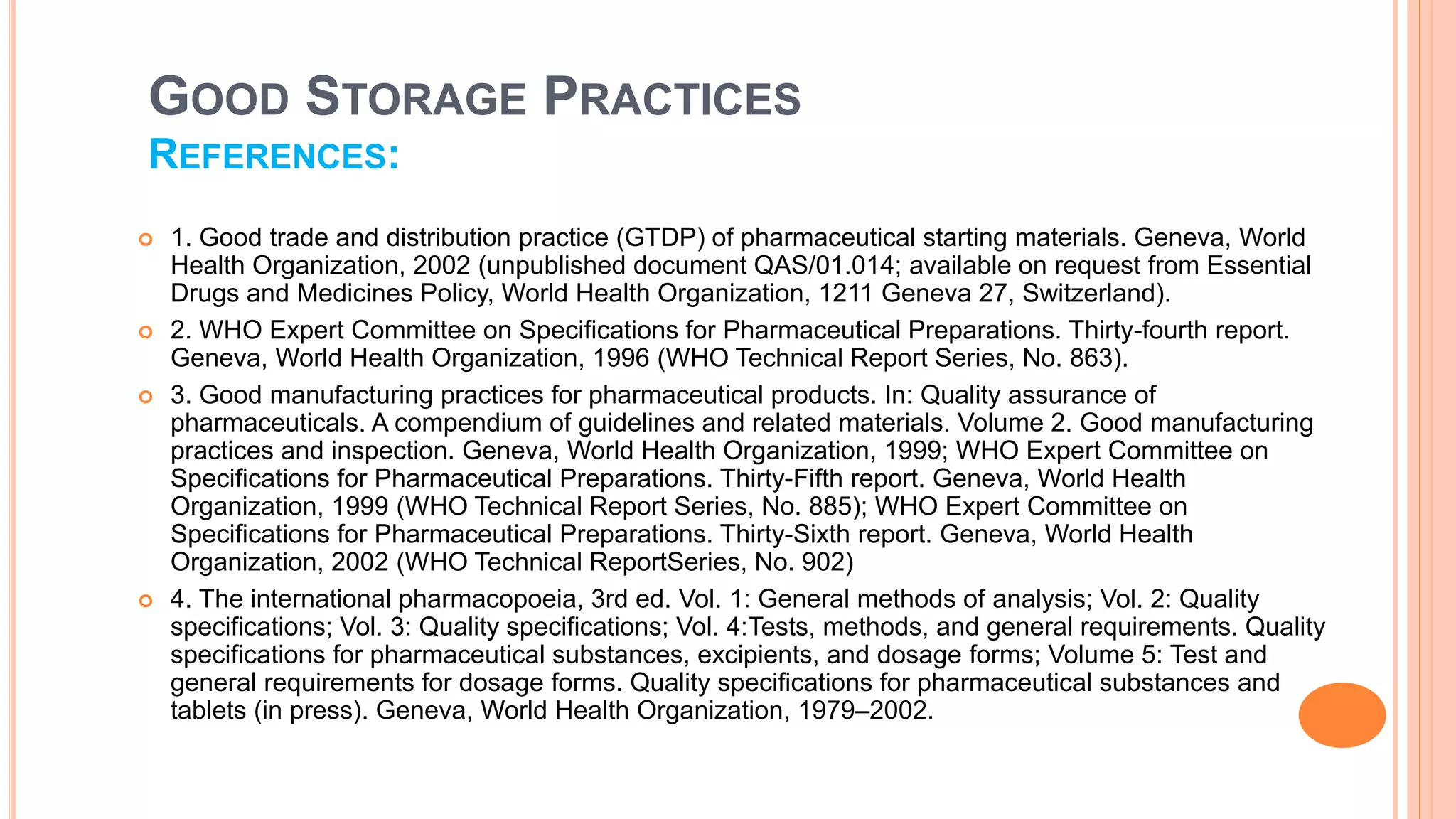 Good storage practices | PPTX