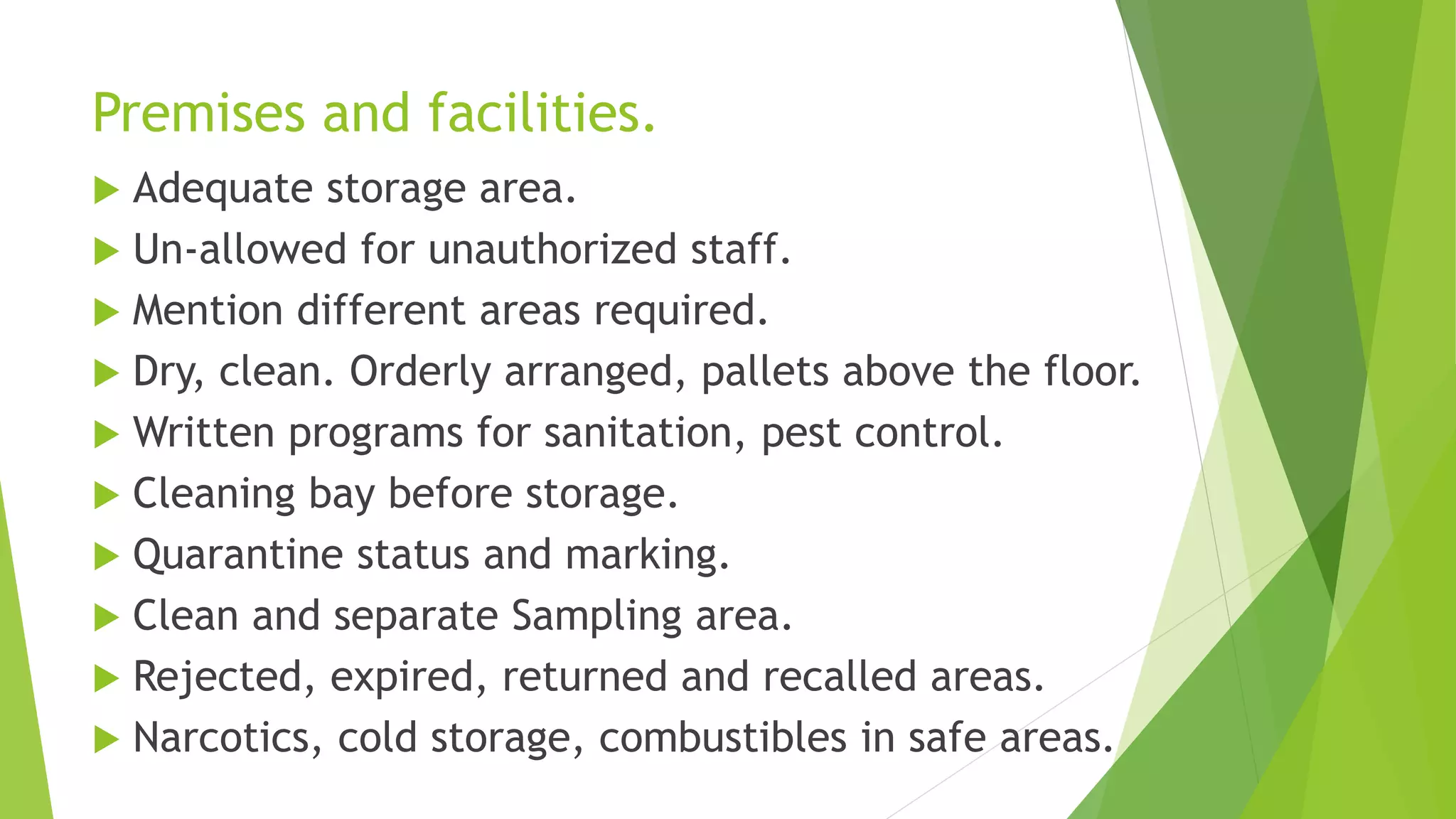 Good storage practices for pharmaceuticals PPT