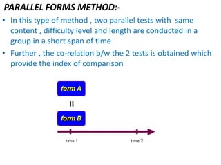 Good test , Reliability and Validity of a good test | PPTX