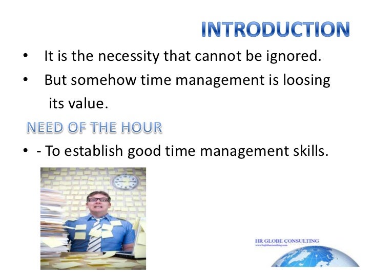 Good time management