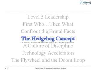 Taking Your Organisation From Good to Great 