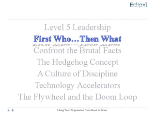 Taking Your Organisation From Good to Great 