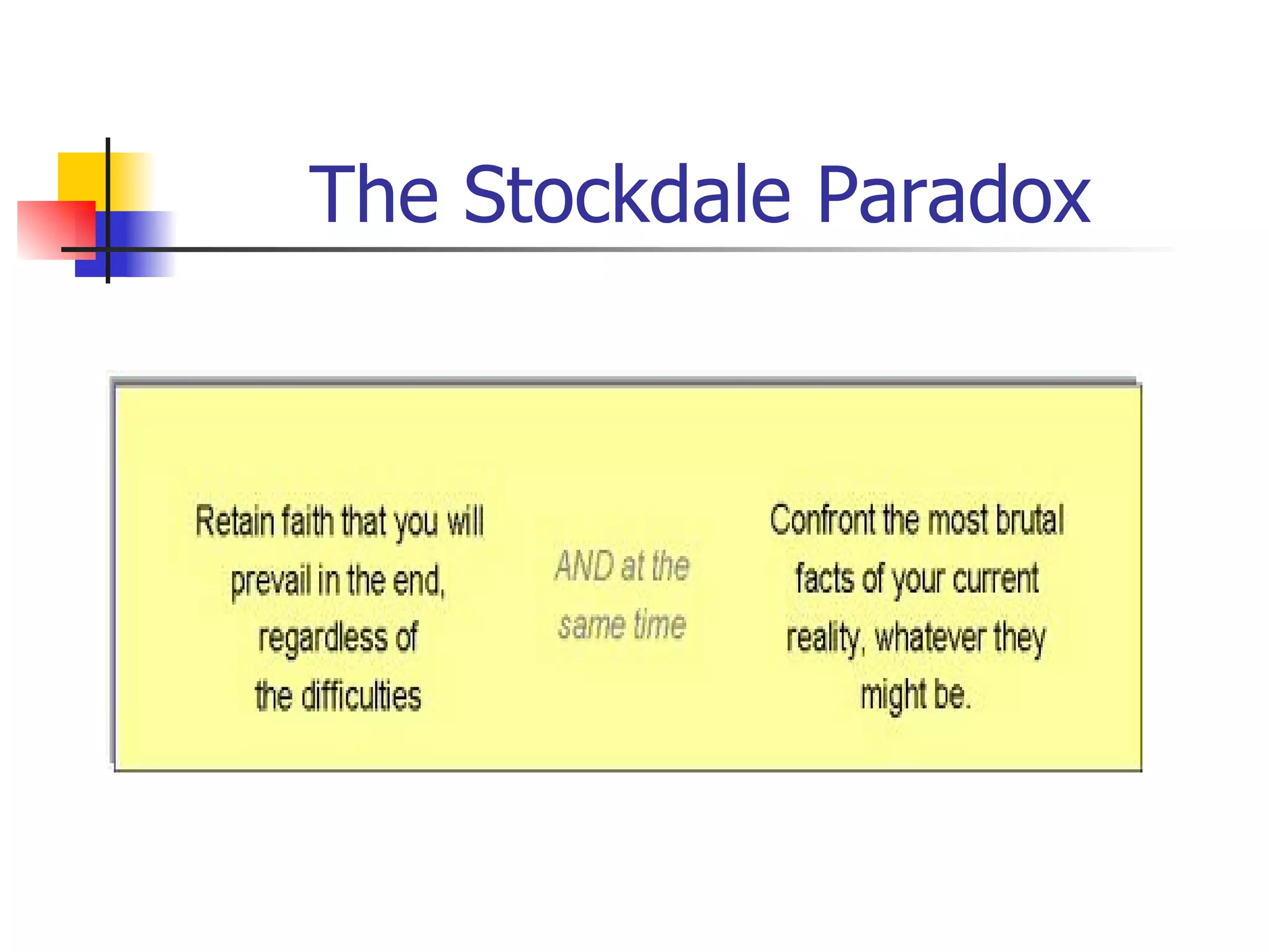 The Stockdale Paradox 