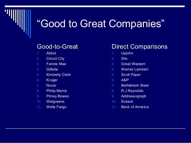 Good To Great
