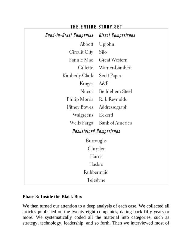 Good to great pdf