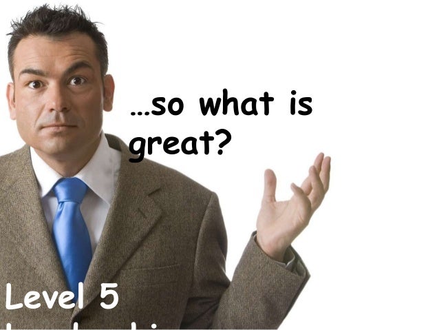Good to great