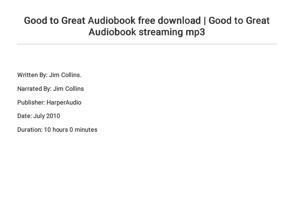 good to great audiobook good to great audiobook