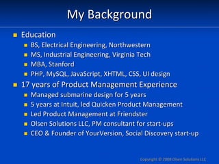 Good to Great: Achieving Product Excellence in Web 2.0 by Dan Olsen