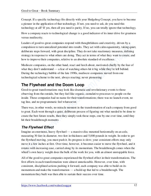 good to great summary