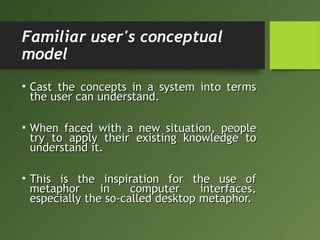 Good user interface principles | PPT
