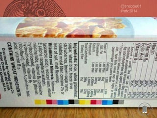 PHOTO. REG CODES ON
CEREAL BOXES.

32

 