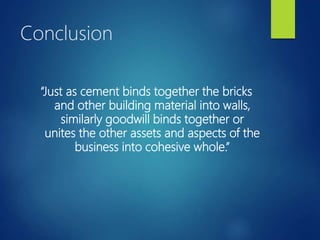 Valuation of Goodwill for class 12 | PPTX