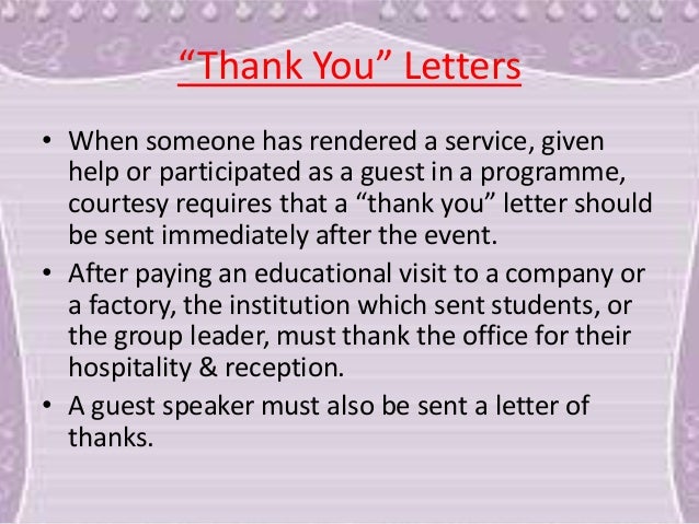 how to write a letter for services rendered