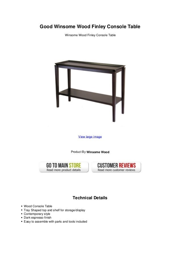 Good Winsome Wood Finley Console Table