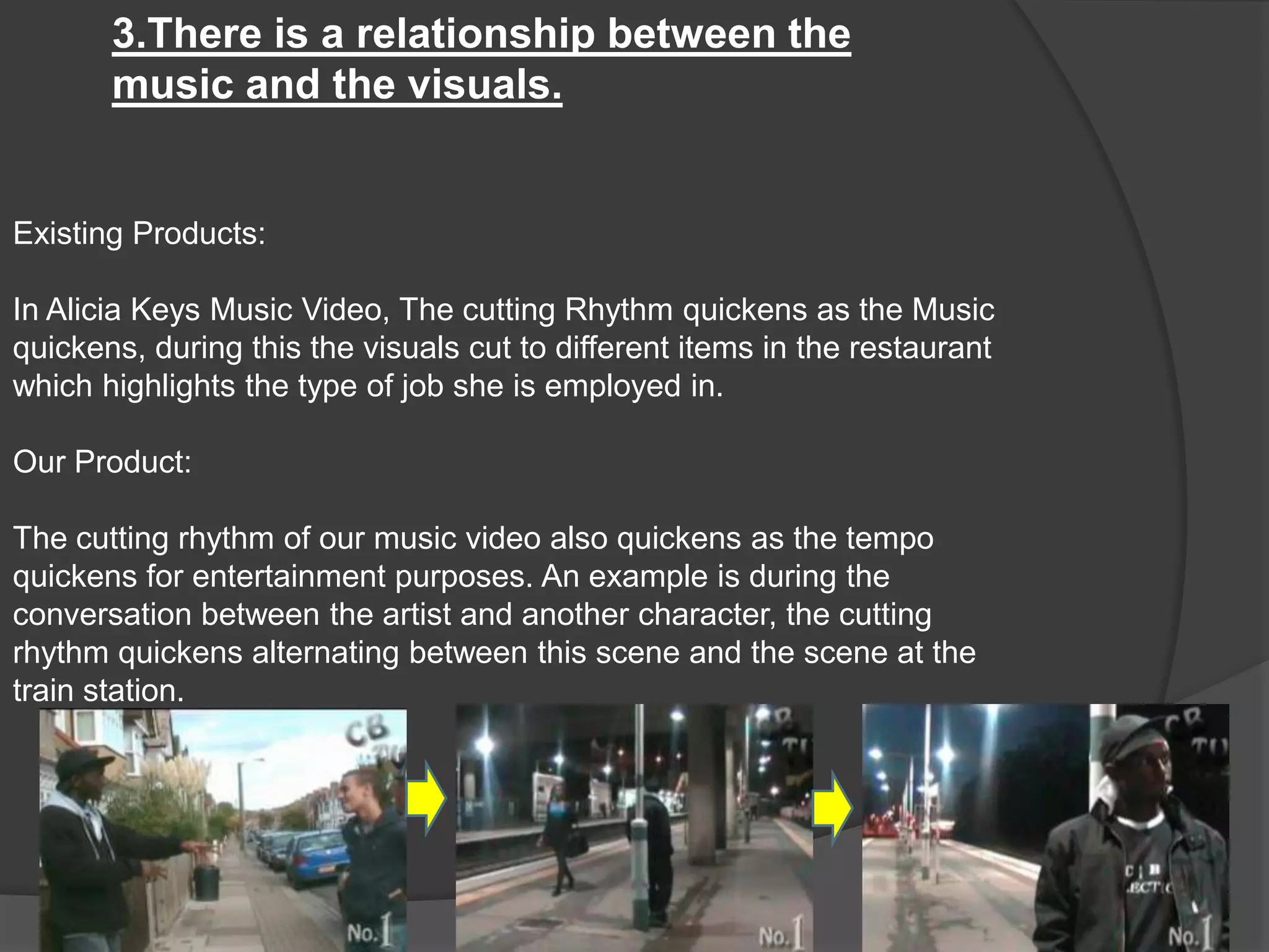 The artist appears singing the lyrics