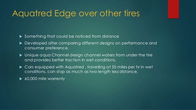Goodyear : The Aquatred Launch
