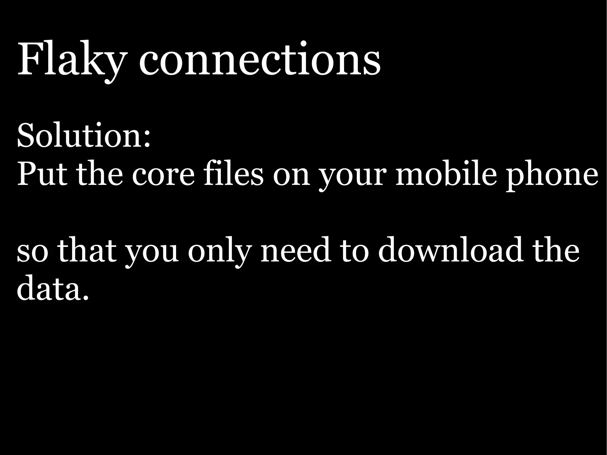 Google presentation: The Open Web goes mobile
